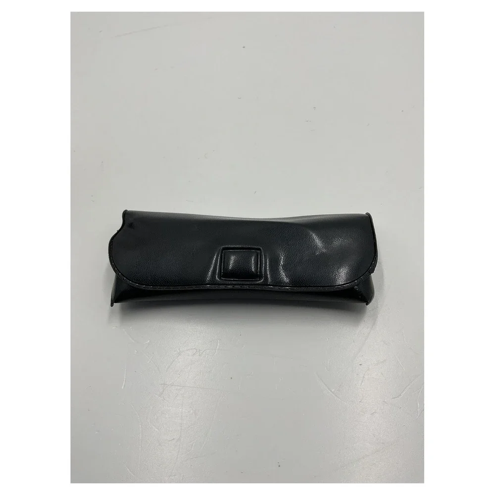 Vintage Black Faux Leather‎ Padded Eyeglass Case